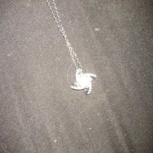 Fashion jewelry crystal square necklace silver tone steel chain